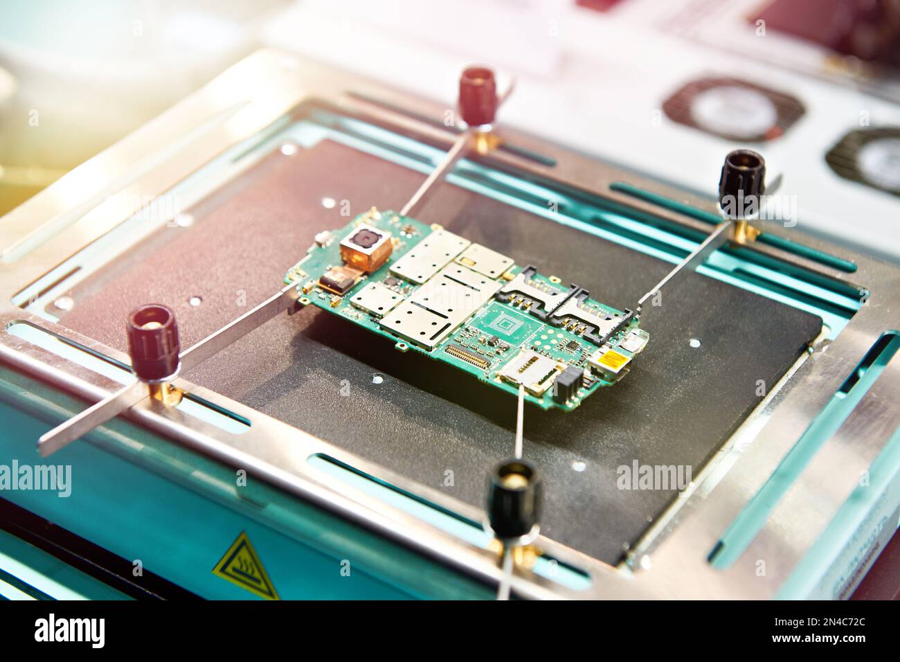 Thermo-Tische für Elektronikplatinen und Chips Stockfoto