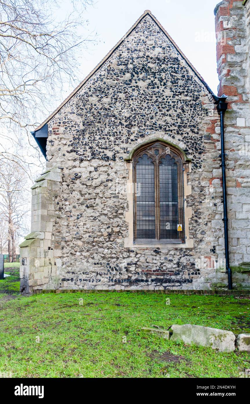 Tower of All Saints, West Ham ist die Kathedrale von Newham, und die christliche Gottesanbetung floriert hier seit 1130 Stockfoto