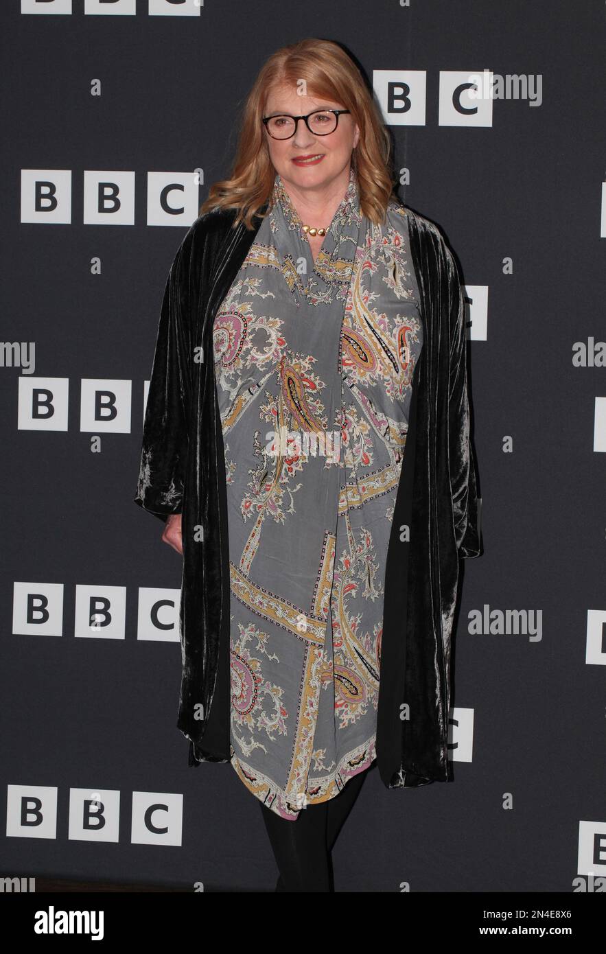 London.UK. Felicity Montagu beim Fotobesuch des Beyond Paradise. Soho Hotel. Februar 2023. Ref:LMK11-SLIVE080223-001 Steve Bealing/Landmark Media Stockfoto