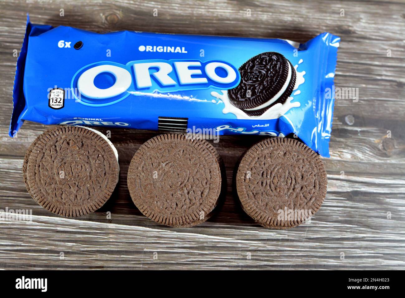 Kairo, Ägypten, Februar 5 2023: Oreo Original, eine Marke von Sandwich ...