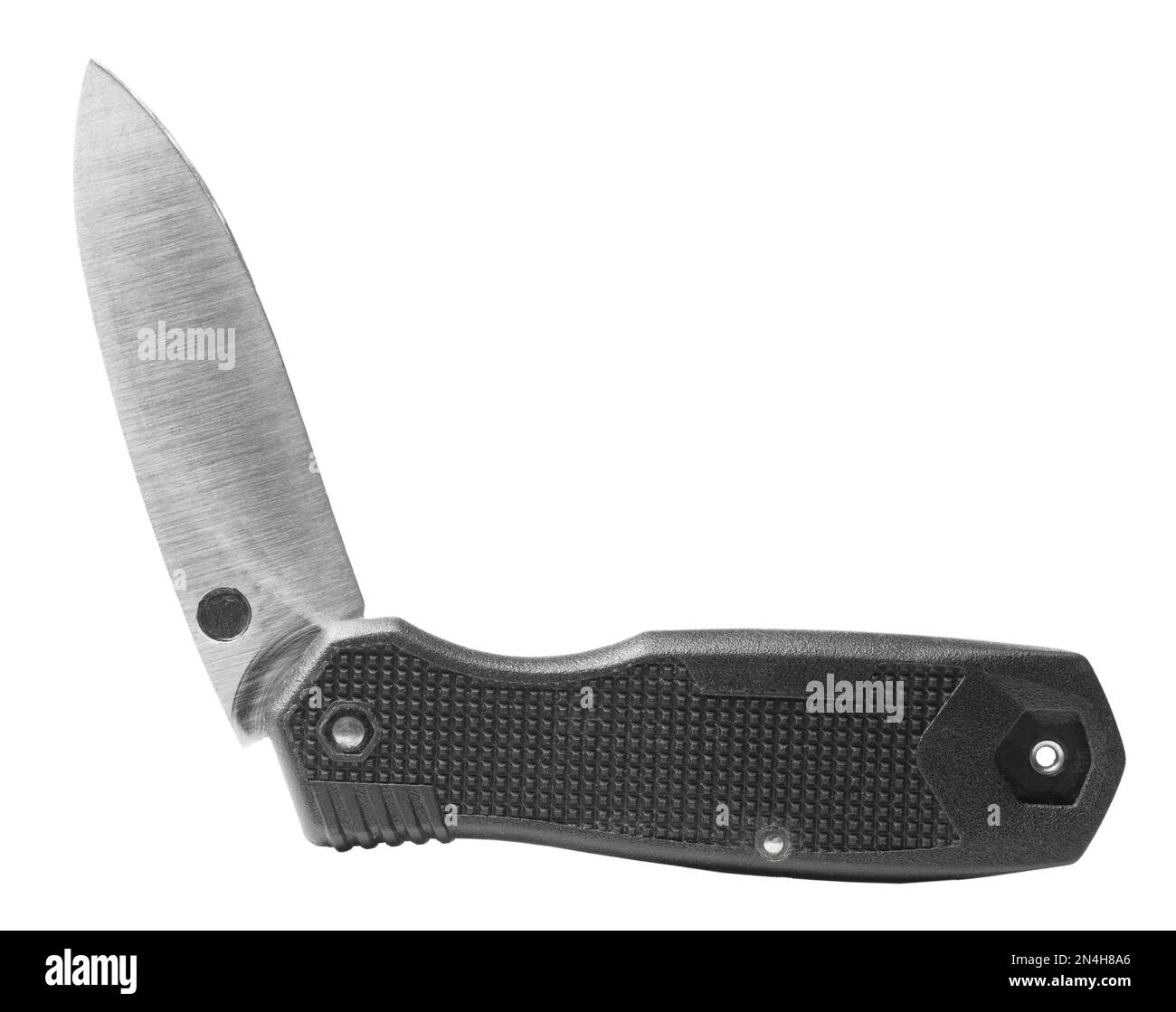 Schwarzes Klappmesser für den täglichen Gebrauch Stockfoto