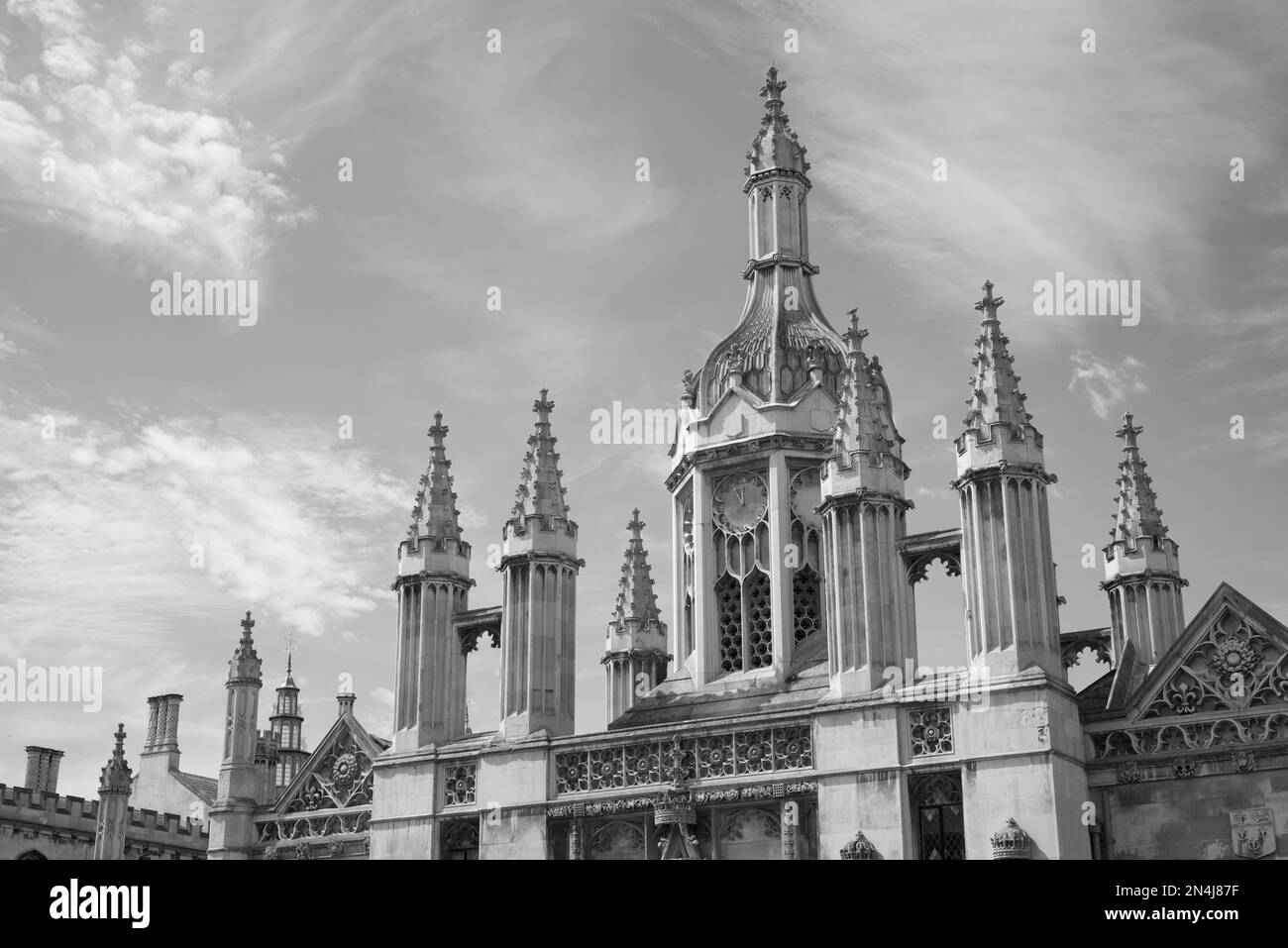 Cambridge A Street Fotografen träumen davon, die Bewohner und die Architektur einzufangen – ein absolutes muss in Großbritannien Stockfoto