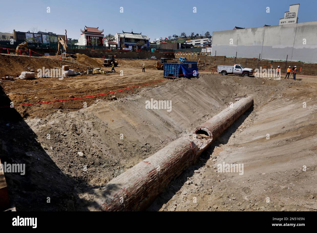 A stretch of the Los Angeles' centuries-old original water system is ...