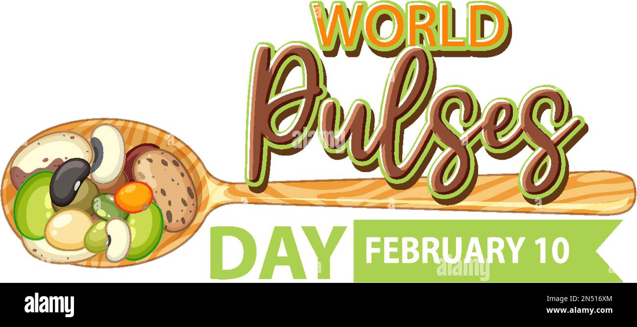 Designabbildung für World Pulses Day Banner Stock Vektor