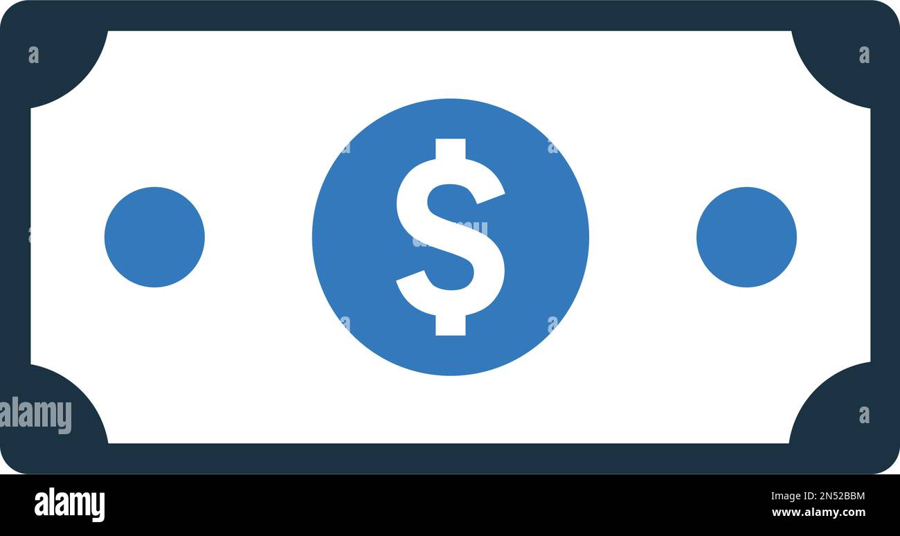 American Dollar, Cash Money Icon - Verwenden Sie für kommerzielle Zwecke, Printmedien, Web oder jede Art von Design-Projekten. Vektor-EPS-Datei. Stock Vektor