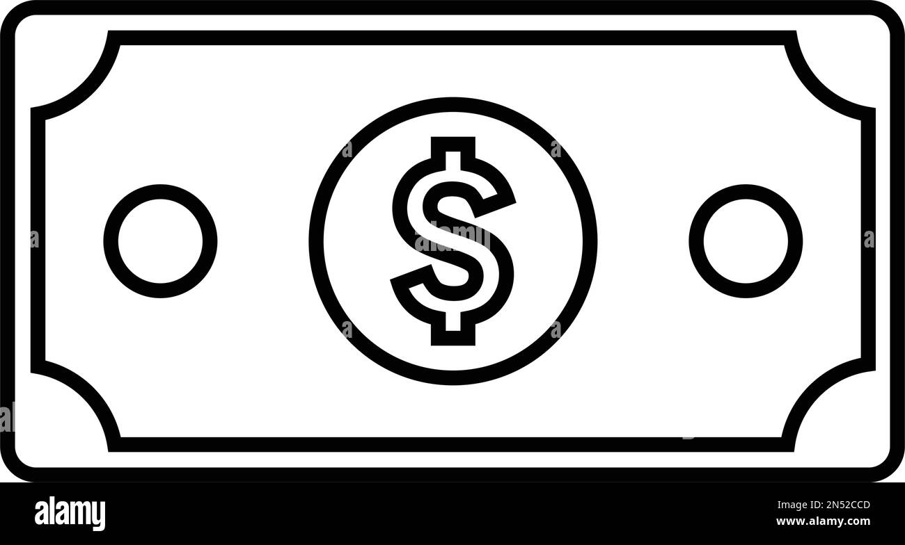 American Dollar, Cash Money Icon - Verwenden Sie für kommerzielle Zwecke, Printmedien, Web oder jede Art von Design-Projekten. Vektor-EPS-Datei. Stock Vektor