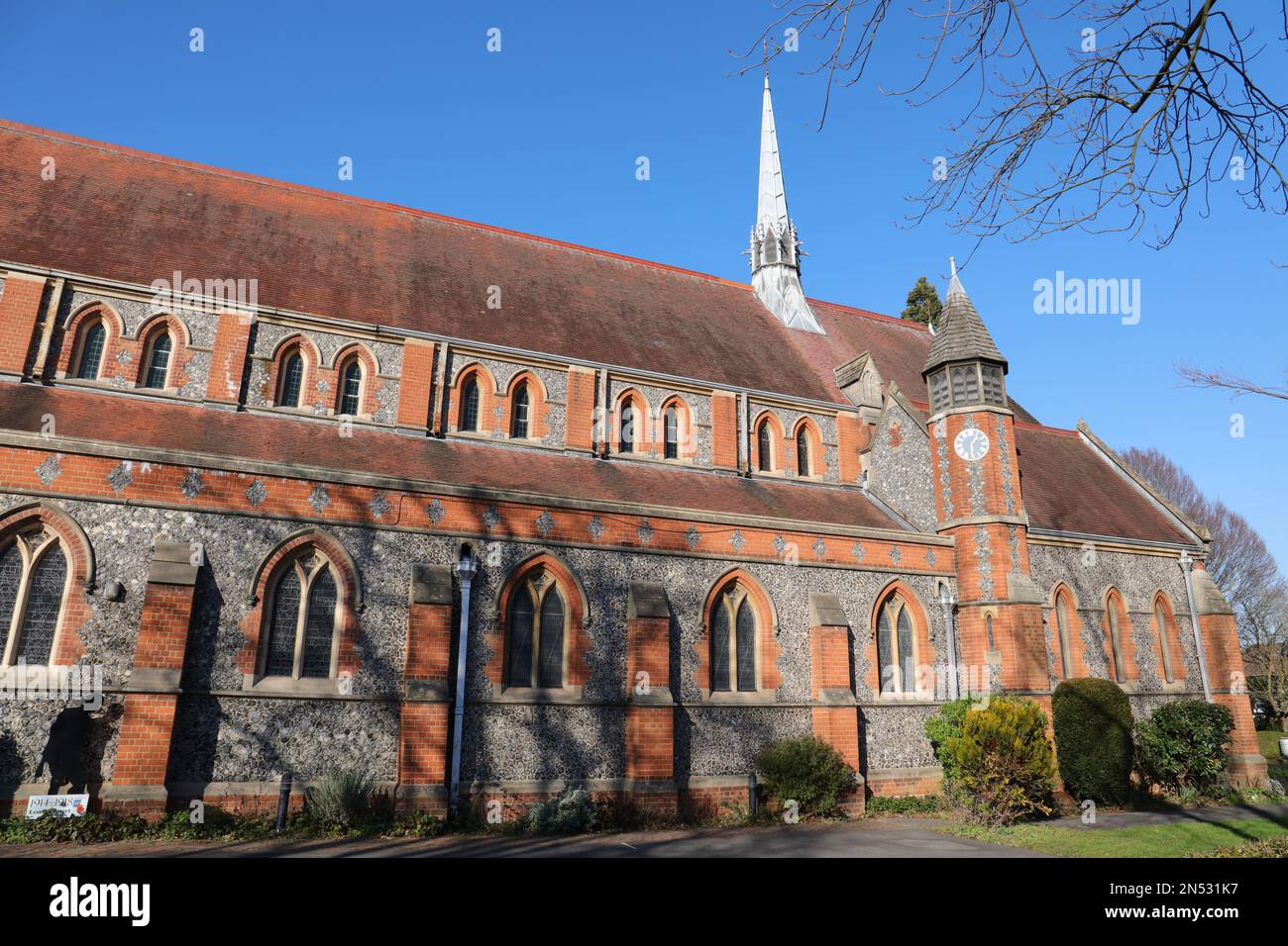 St. Mary's Church, Cuddington, Surrey Stockfoto