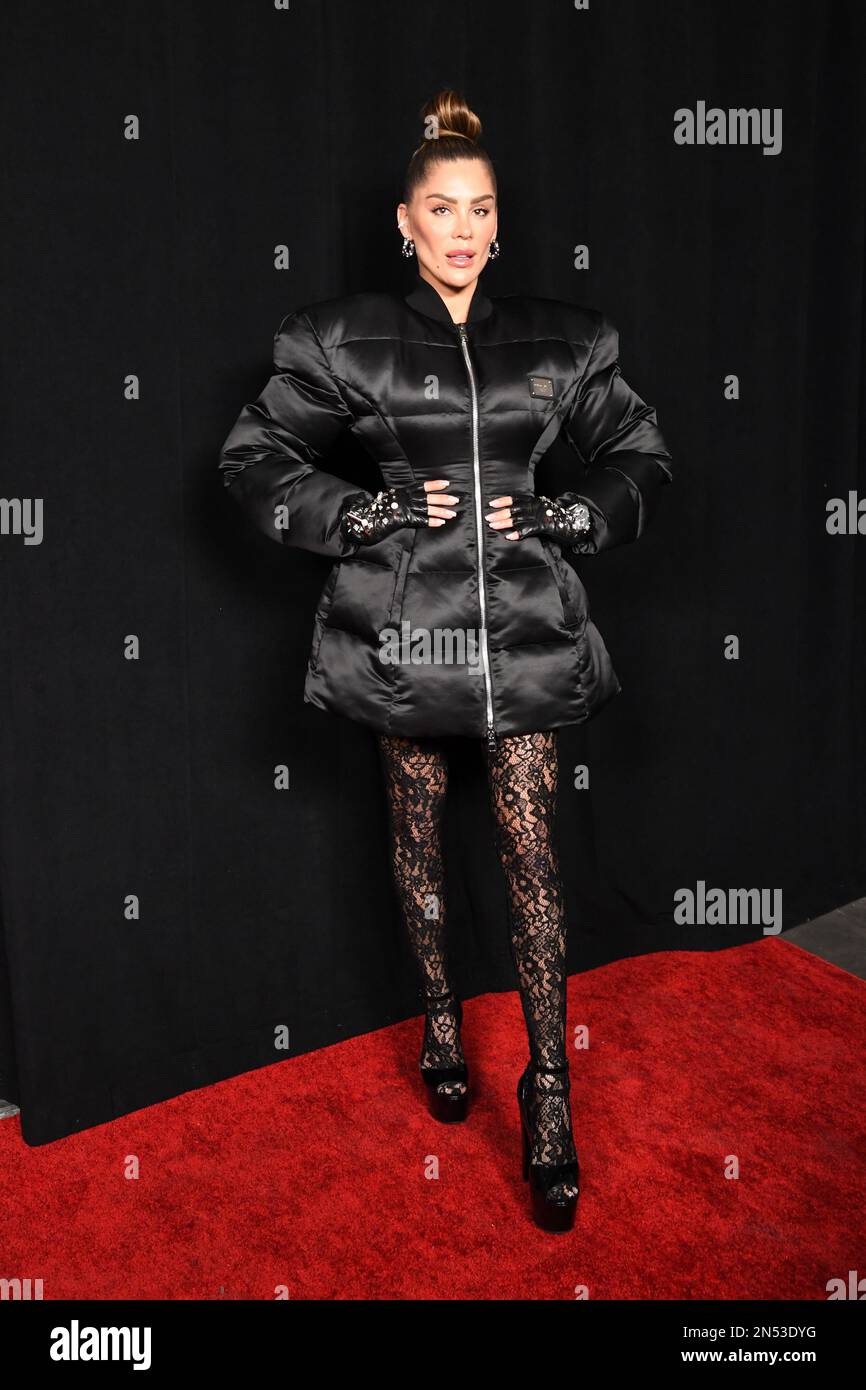New York, USA. 08. Februar 2023. Victoria Triay nimmt am 8. Februar 2023 an der New York Fashion Week Opening Party Pier59 in New York, New York, Teil. (Foto: Efren Landaos/Sipa USA) Guthaben: SIPA USA/Alamy Live News Stockfoto