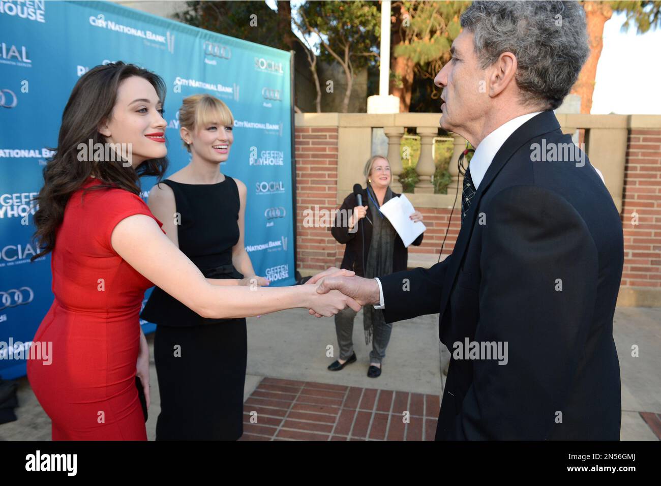 EXCLUSIVE - Kat Dennings, and from left, Beth Behrs and Alan Horn