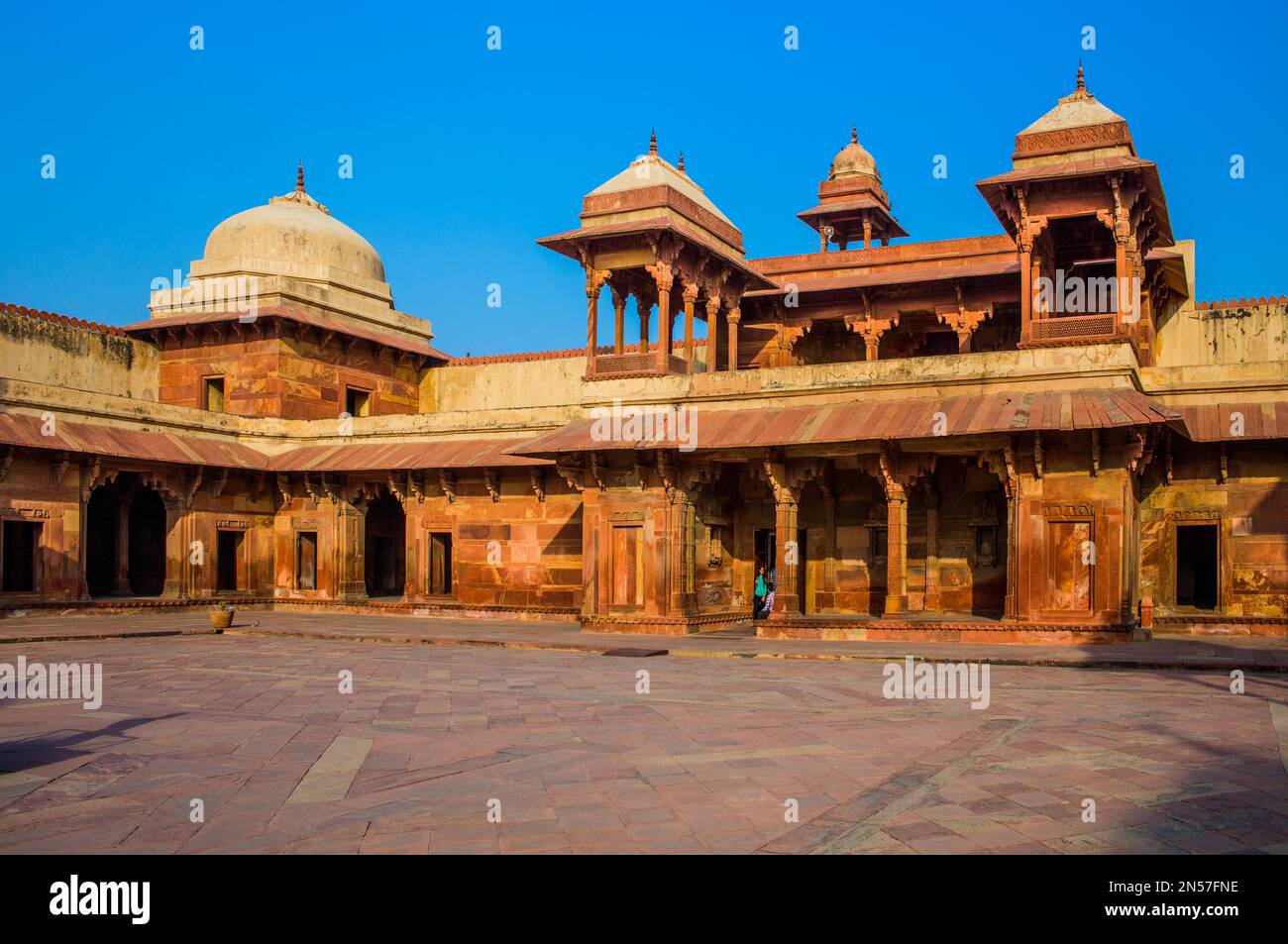Mughal City of Fatehpur Sikri, Fatehpur Sikri, Uttar Pradesh, Indien Stockfoto