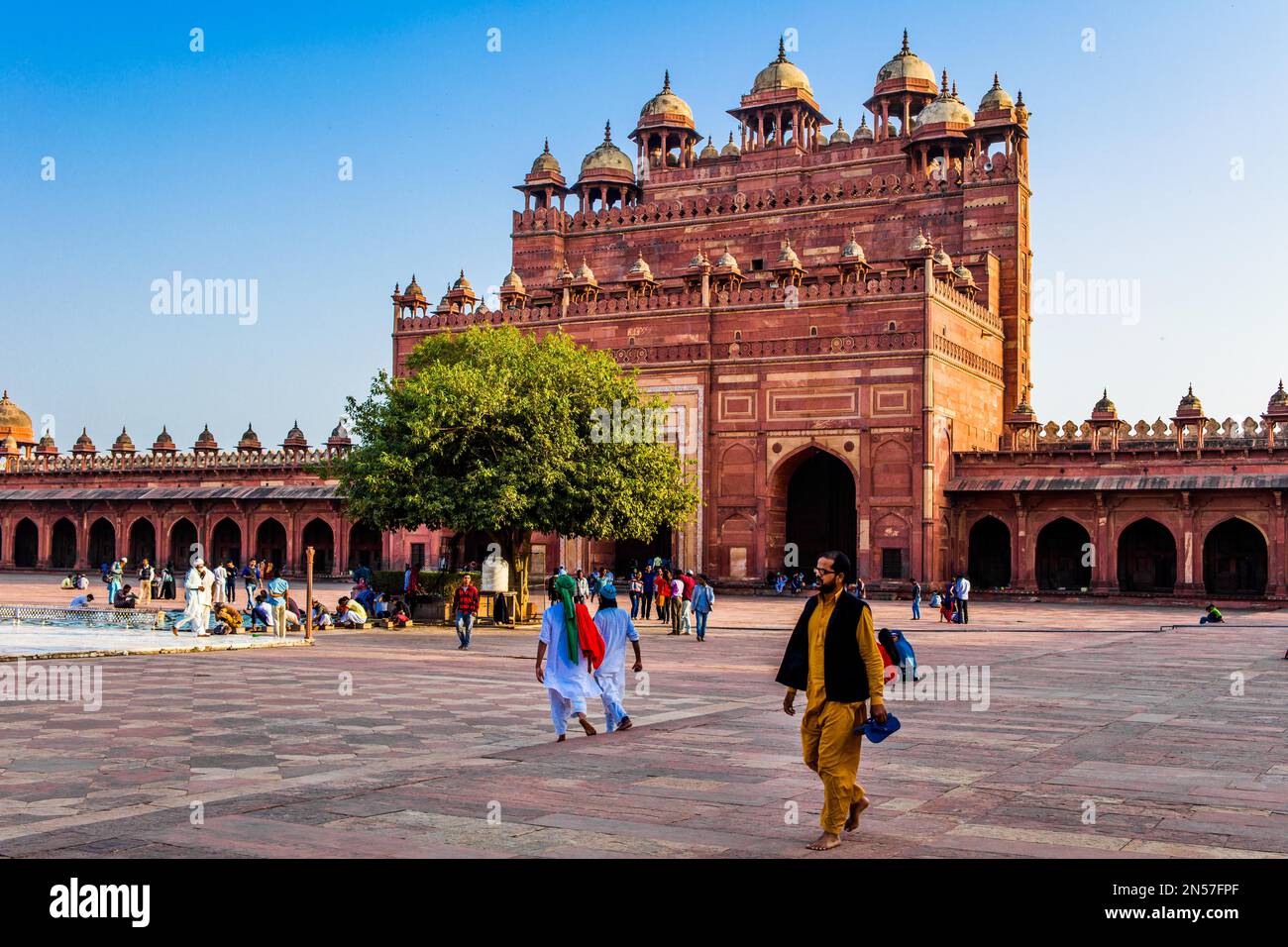 Jami Masjid, Fatehpur Sikri, Fatehpur Sikri, Uttar Pradesh, Indien Stockfoto