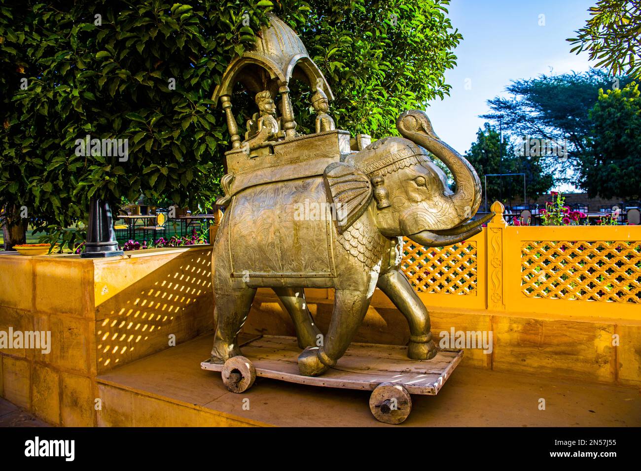 Elefant, Handwerk in Rajasthan, Rajasthan, Indien Stockfoto