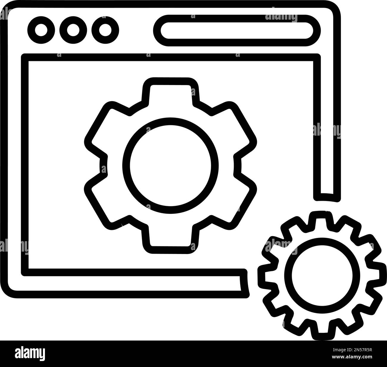 Responsive, Website, Optimierungssymbol. Stock Vektor