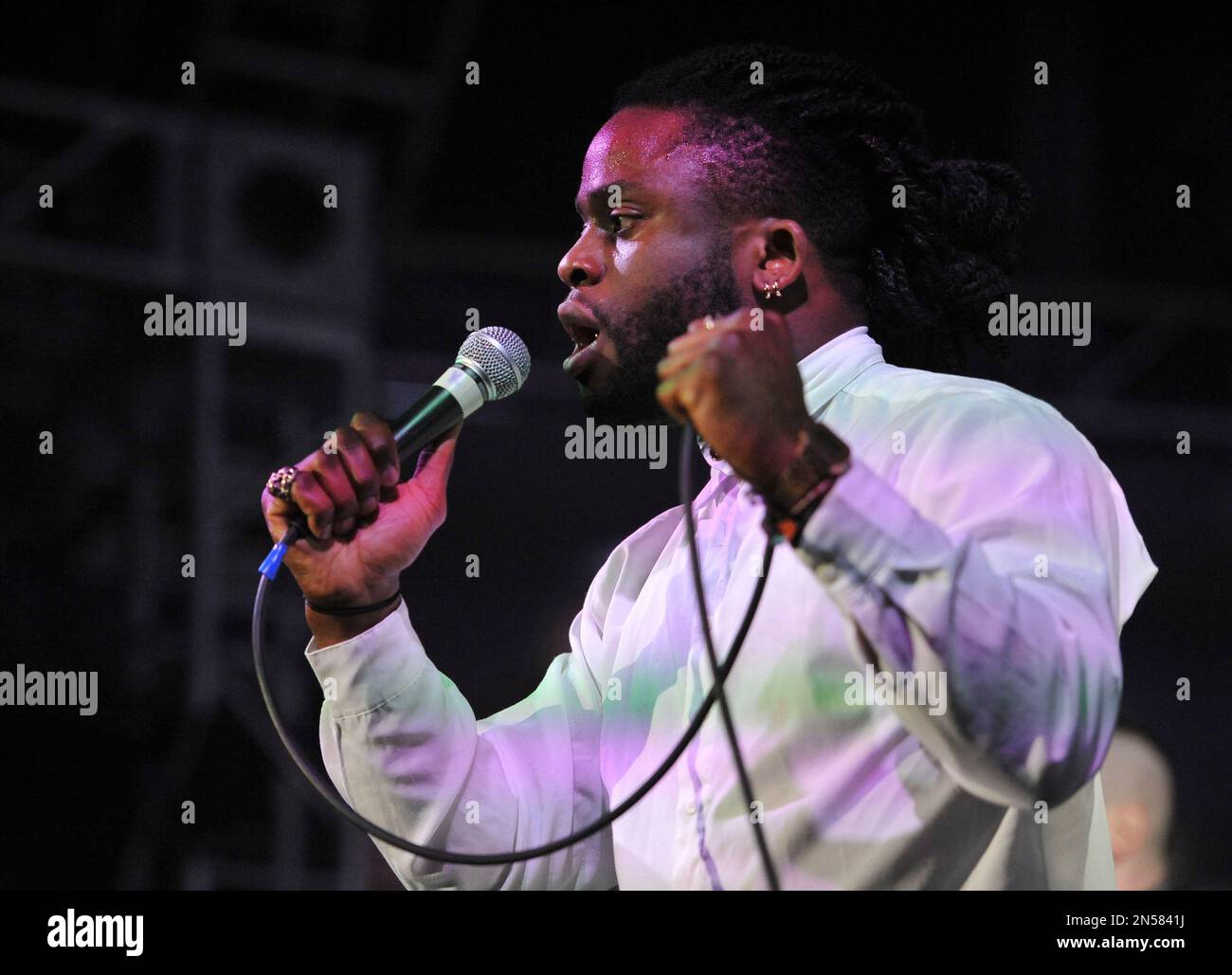 Scottish Rapper Springburn Scottish hip hop group Young Fathers performs on the Doritos #BoldStage ...