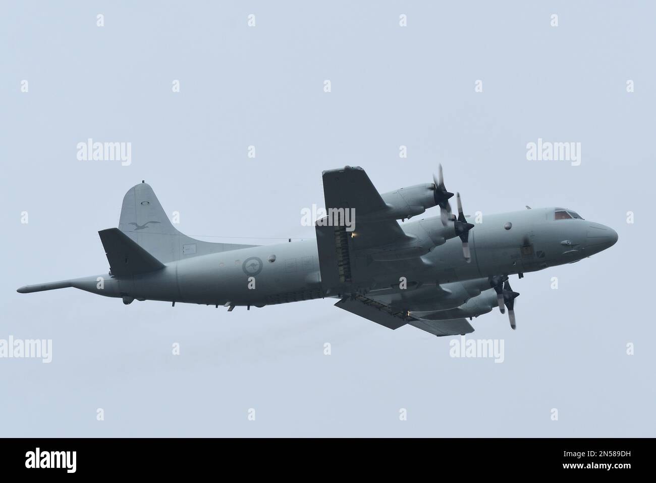 Tokio, Japan - 06. Oktober 2018: Royal Australian Air Force Lockheed Martin AP-3C Orion Anti-U-Boot Patrouillenflugzeug. Stockfoto