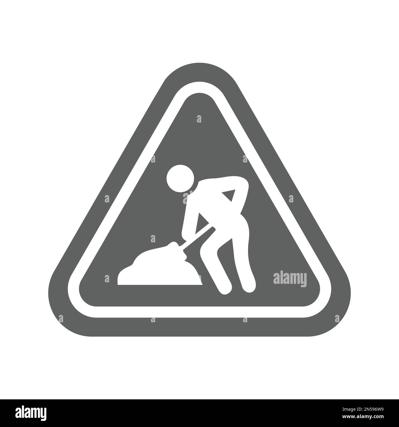 Symbol „Arbeit“, „in“, „Fortschritt“ – einfache, bearbeitbare Vektor-EPS-Datei. Stock Vektor