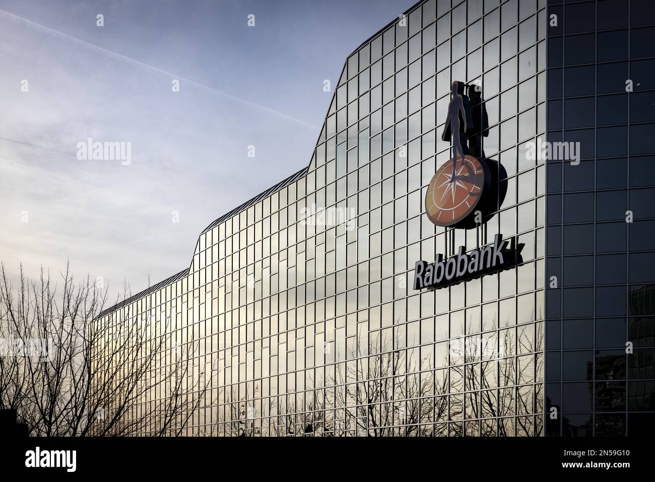 UTRECHT - Außenansicht der Rabobank-Zentrale in Utrecht. ANP RAMON VAN FLYMEN niederlande raus - belgien raus Stockfoto