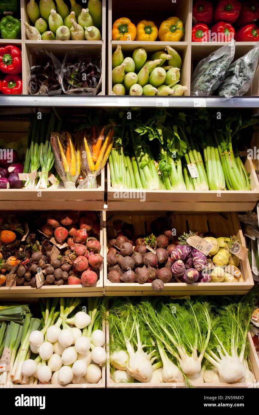 Woolworths Lebensmittel im Woolies Lebensmittelmarkt, Table Bay Mall Stockfoto