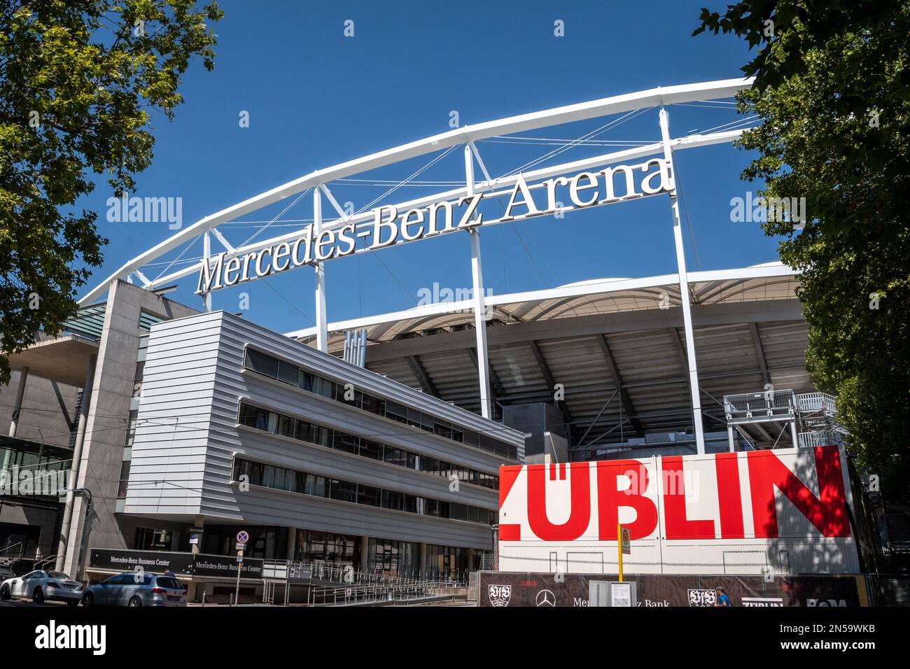 Mercedes-Benz Arena Stuttgart Deutschland Stockfoto