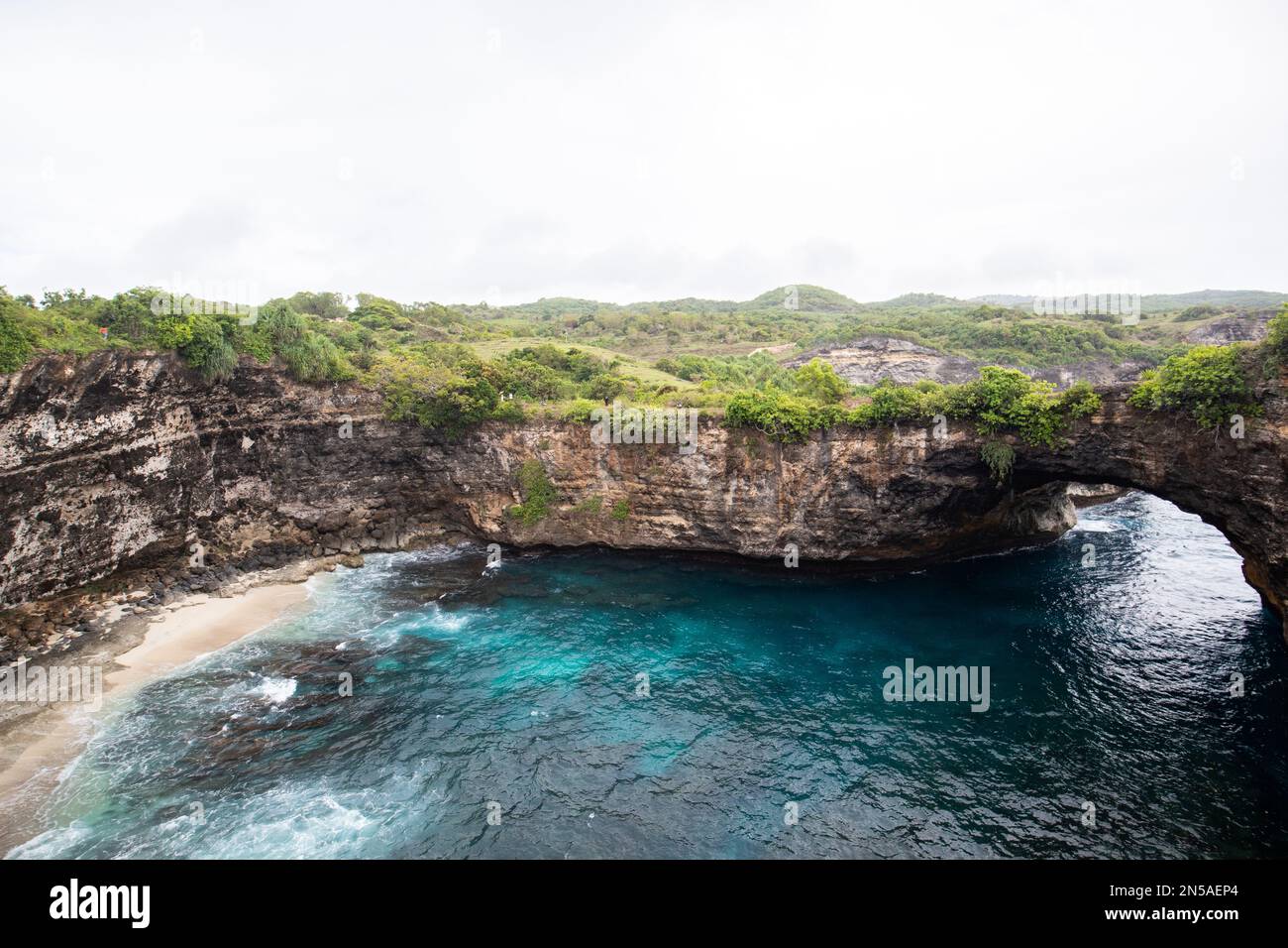 Wunderschöne exotische Strände in Nusa Penida, Bali Stockfoto