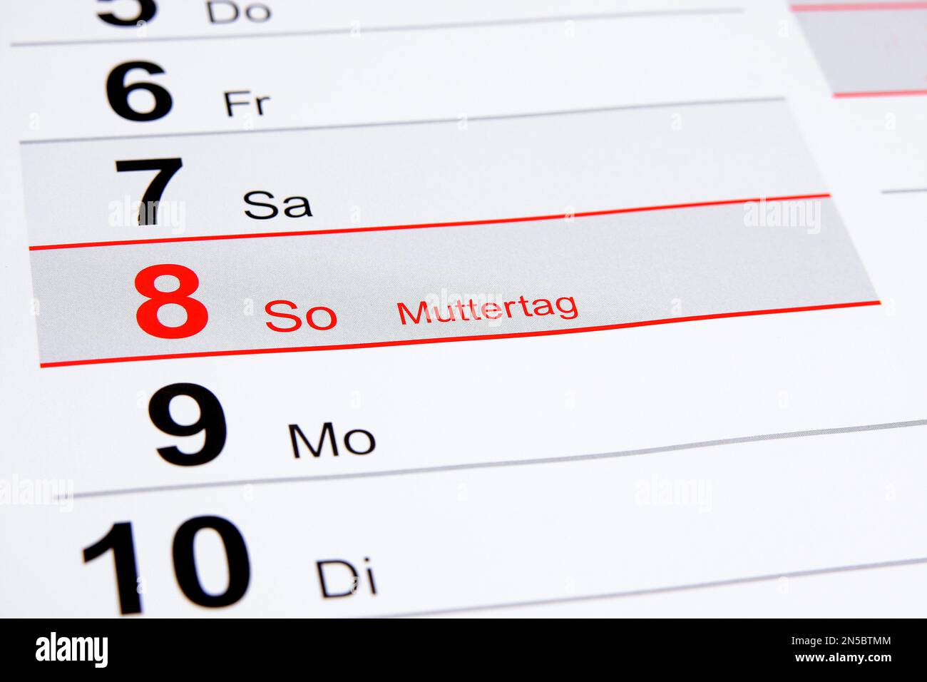 Kalender zum muttertag -Fotos und -Bildmaterial in hoher Auflösung – Alamy