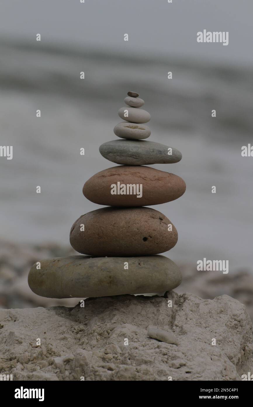 Pedras, Stones, Beach Stockfoto