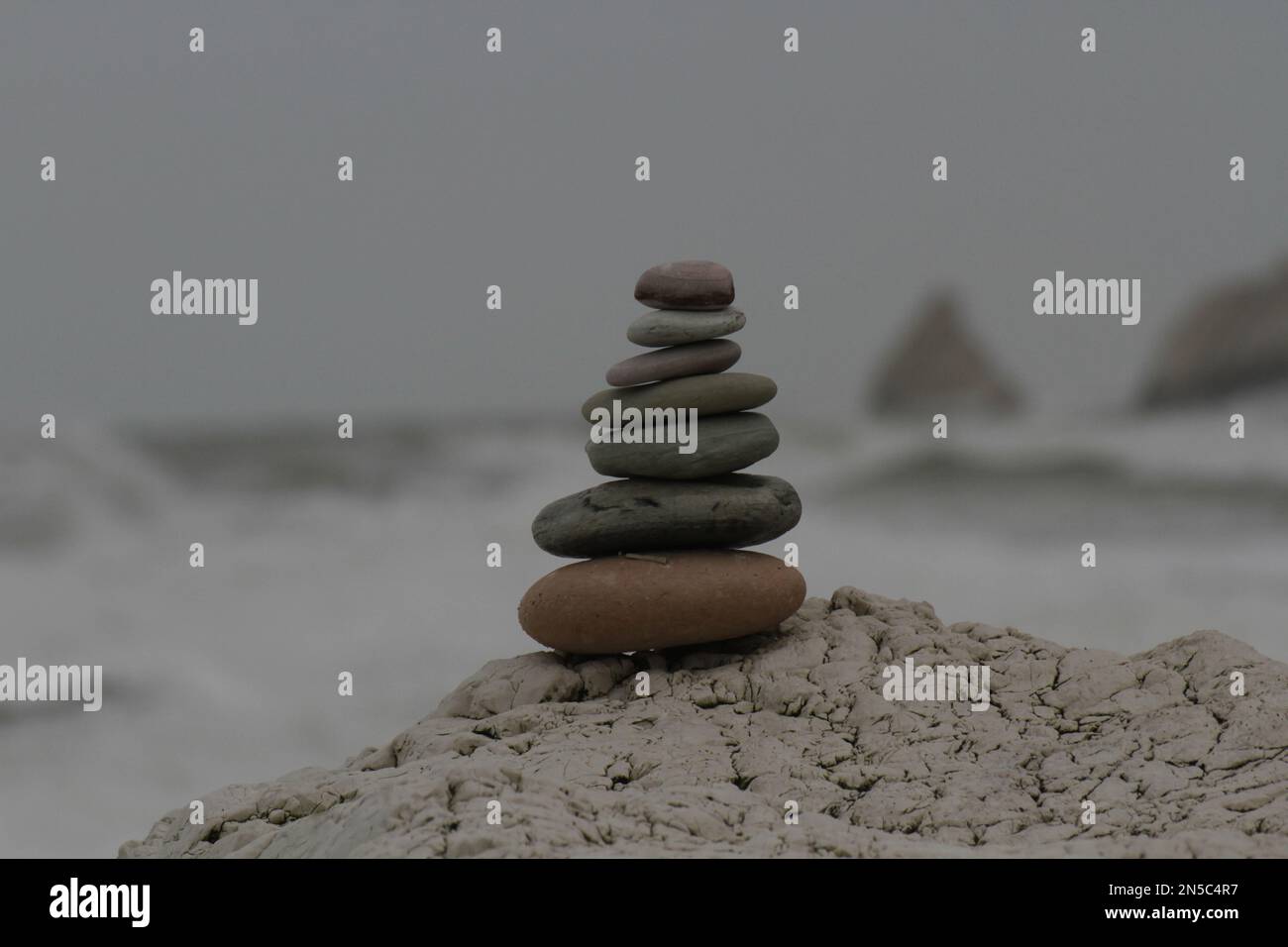 Pedras, Stones, Beach Stockfoto