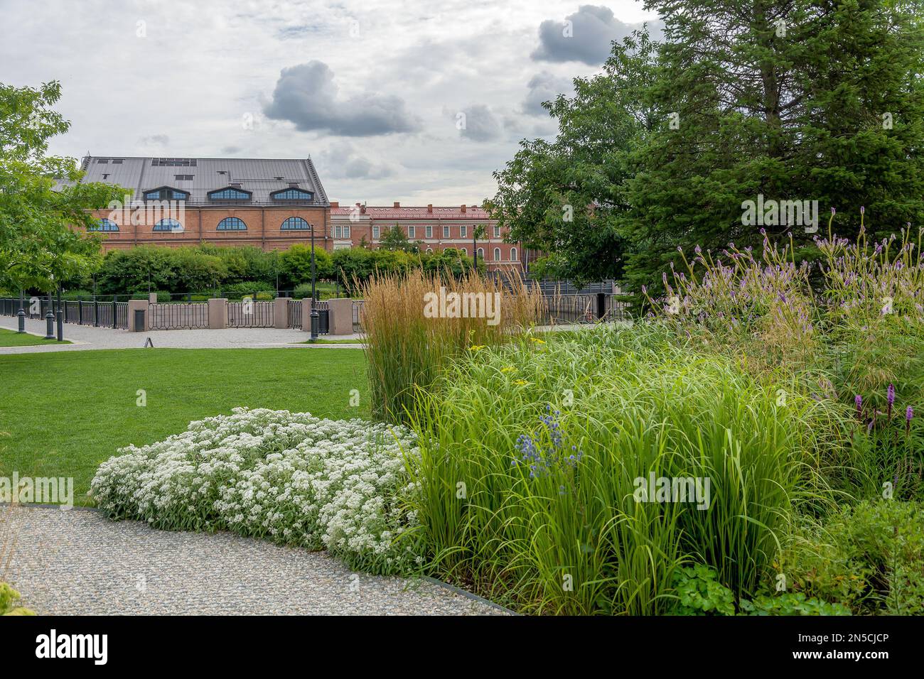 St. Petersburg, ein Park auf der Insel New Holland, ein beliebter öffentlicher Ort Stockfoto