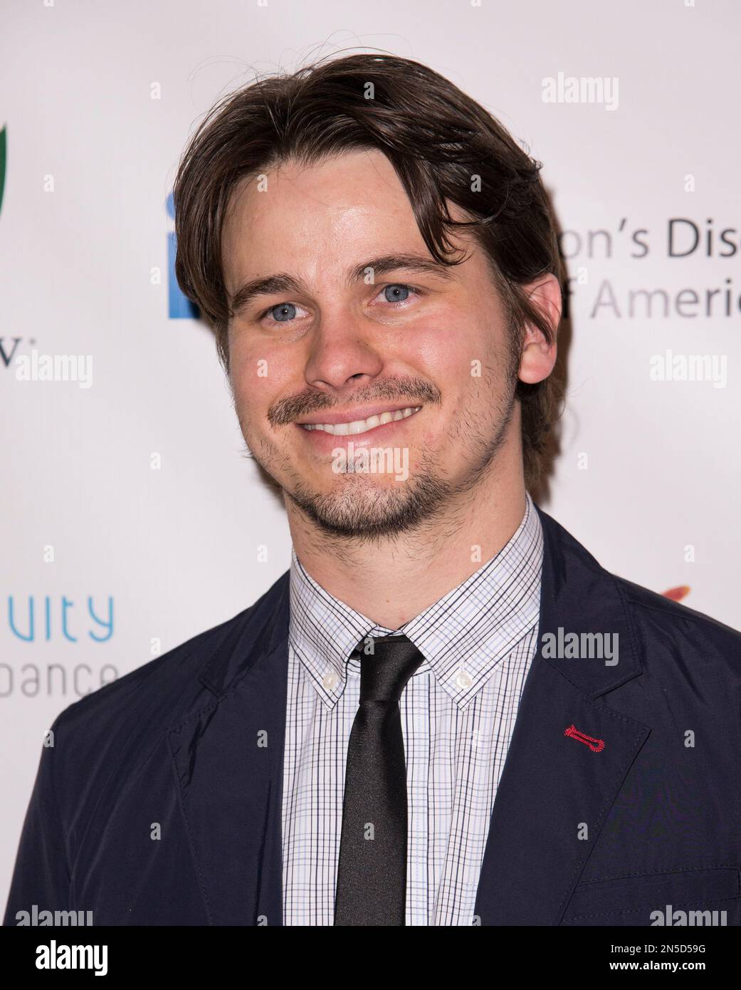 Actor Jason Ritter attends the Huntington's Disease Society Of America Freeze HD Benefit at Mack Sennett Studios on Saturday, Feb. 22, 2014 in Los Angeles. (Photo by Dan Steinberg/Invision/AP) Stockfoto
