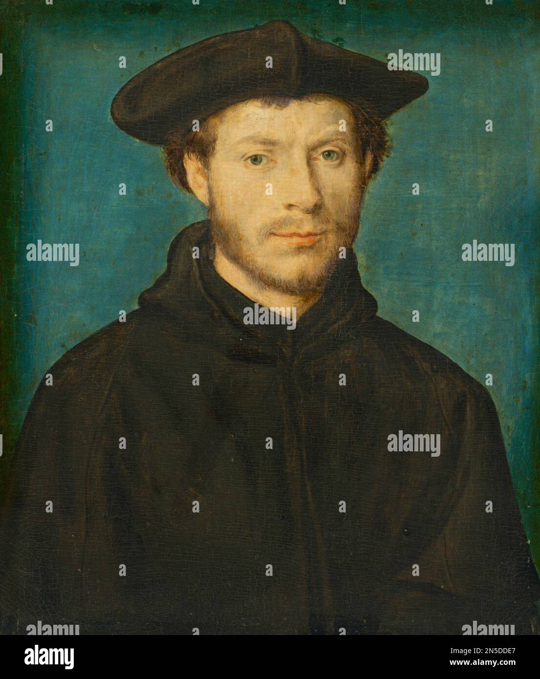 Französische Malerei, Porträt eines Mannes Corneille de Lyon Stockfoto