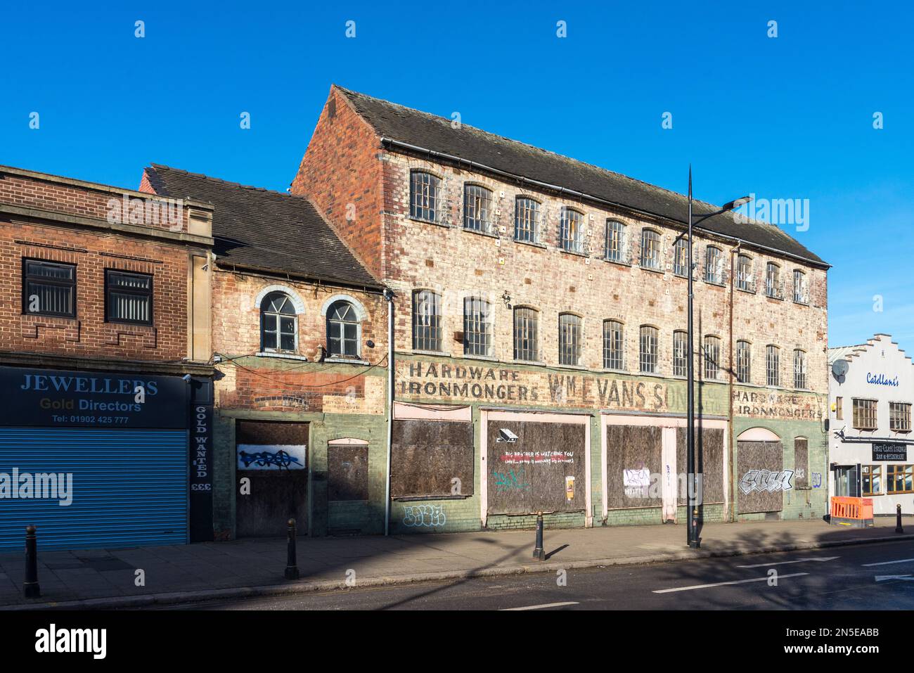 William Evans Old schloss den Eisenwarenladen in der School Street im Stadtzentrum von Wolverhampton Stockfoto