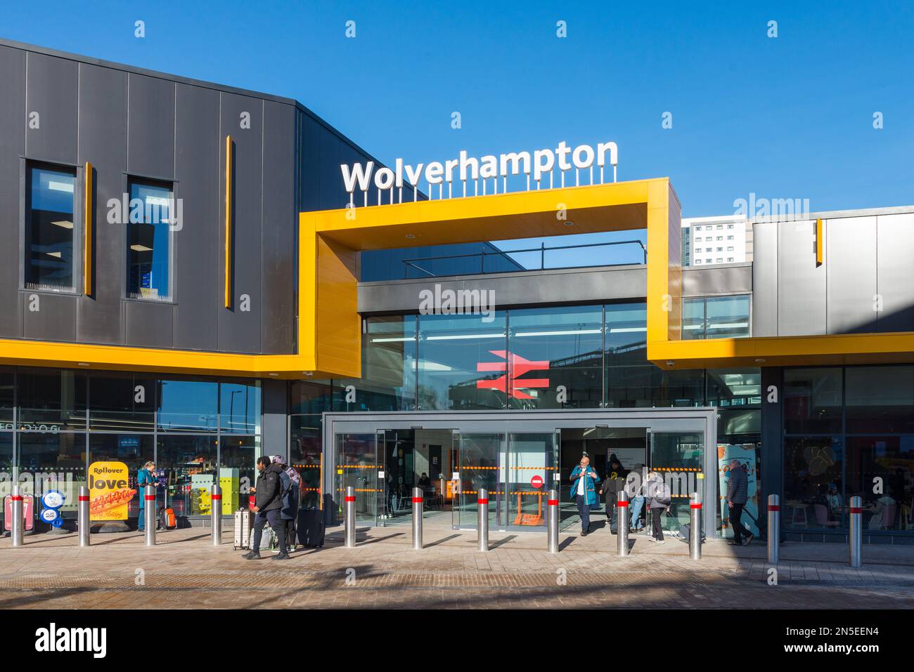 Der neue Wolverhampton Bahnhof, Wolverhampton, West Midlands Stockfoto