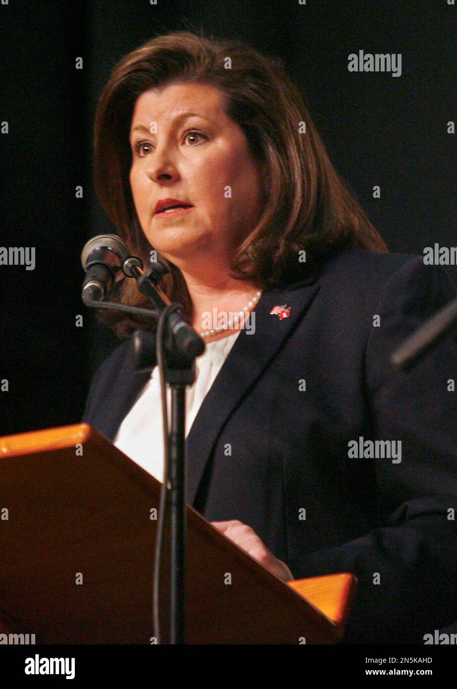 Former Secretary Of State Of Georgia Karen Handel Speaks During A