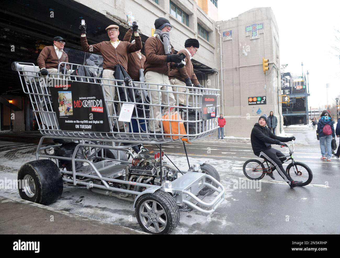 IMAGE DISTRIBUTED FOR PARAMOUNT Grandpas surprise fans while riding