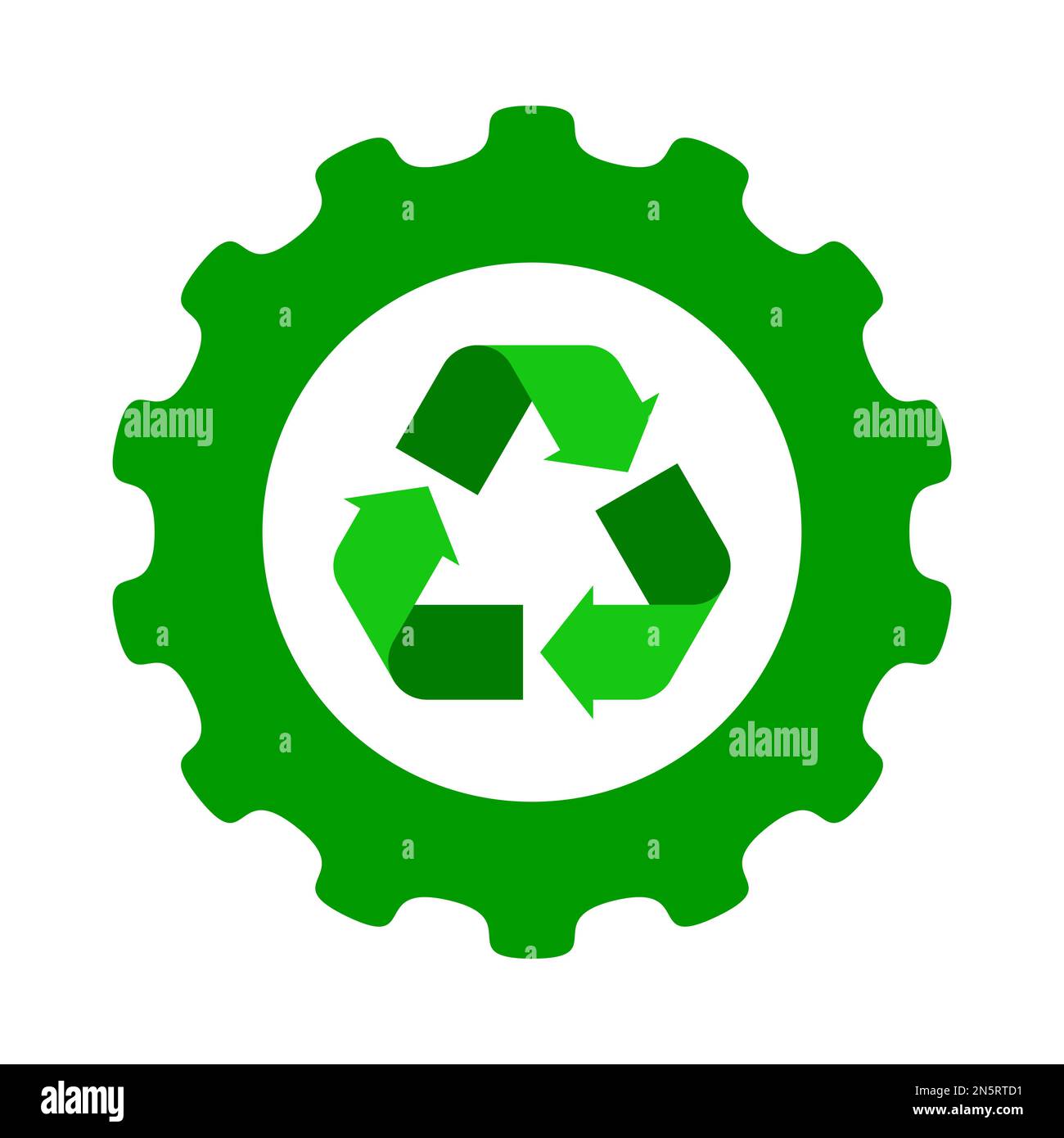 Recycling-Schild Aus Metall – 7,6 Cm Rund, Gebürstetes Aluminium, Mit Grünem Symbol, Für Mülltonnen & Büros