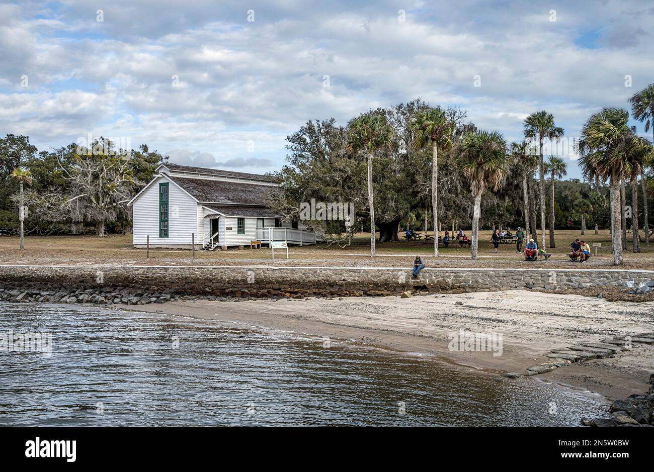 Standorte auf Cumberland Island in Georgia Stockfoto