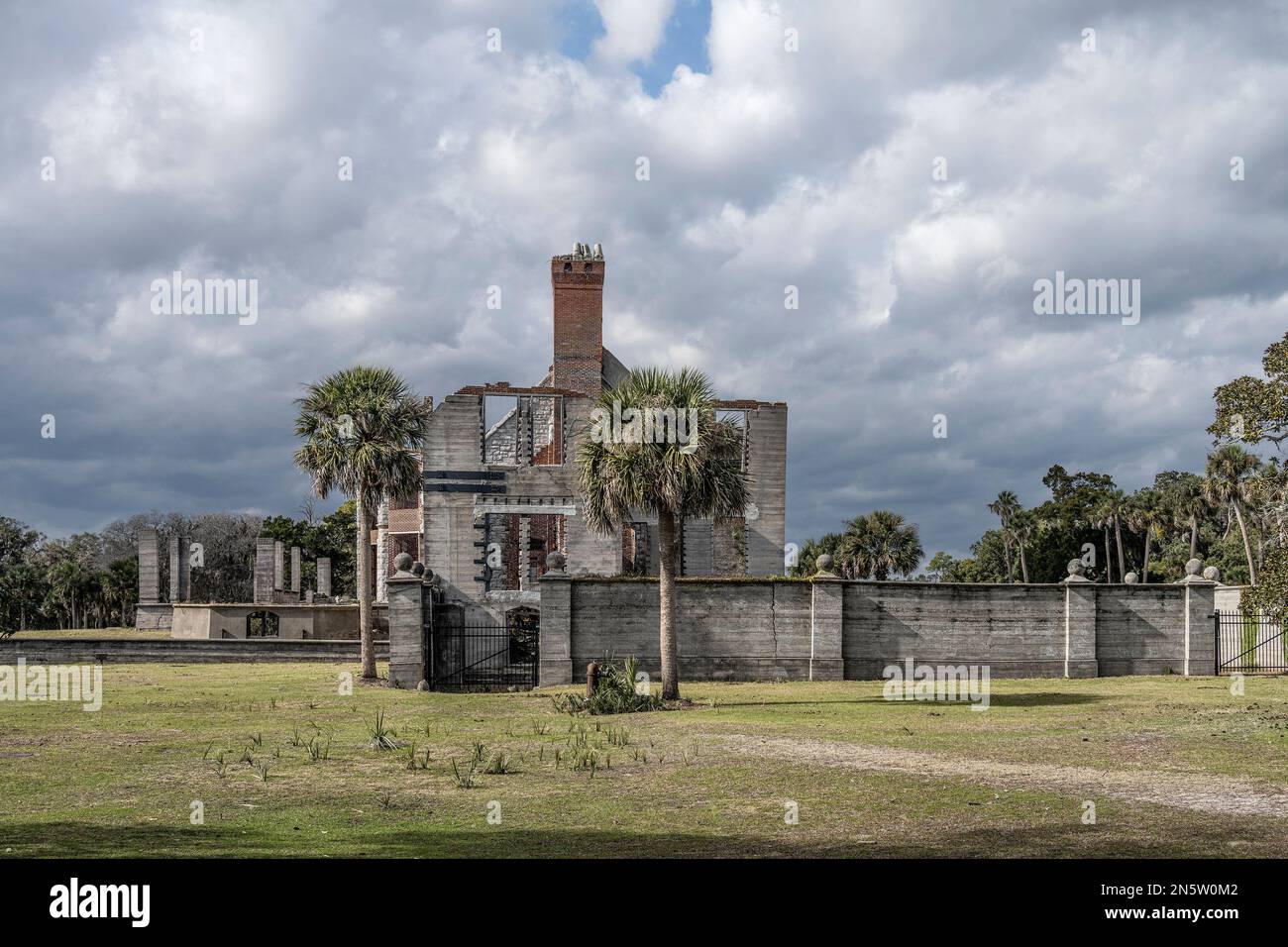 Standorte auf Cumberland Island in Georgia Stockfoto