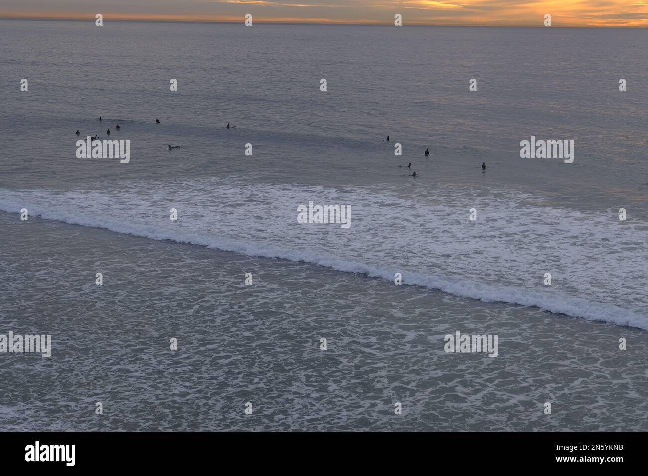 Wintersurfen in Kalifornien Stockfoto