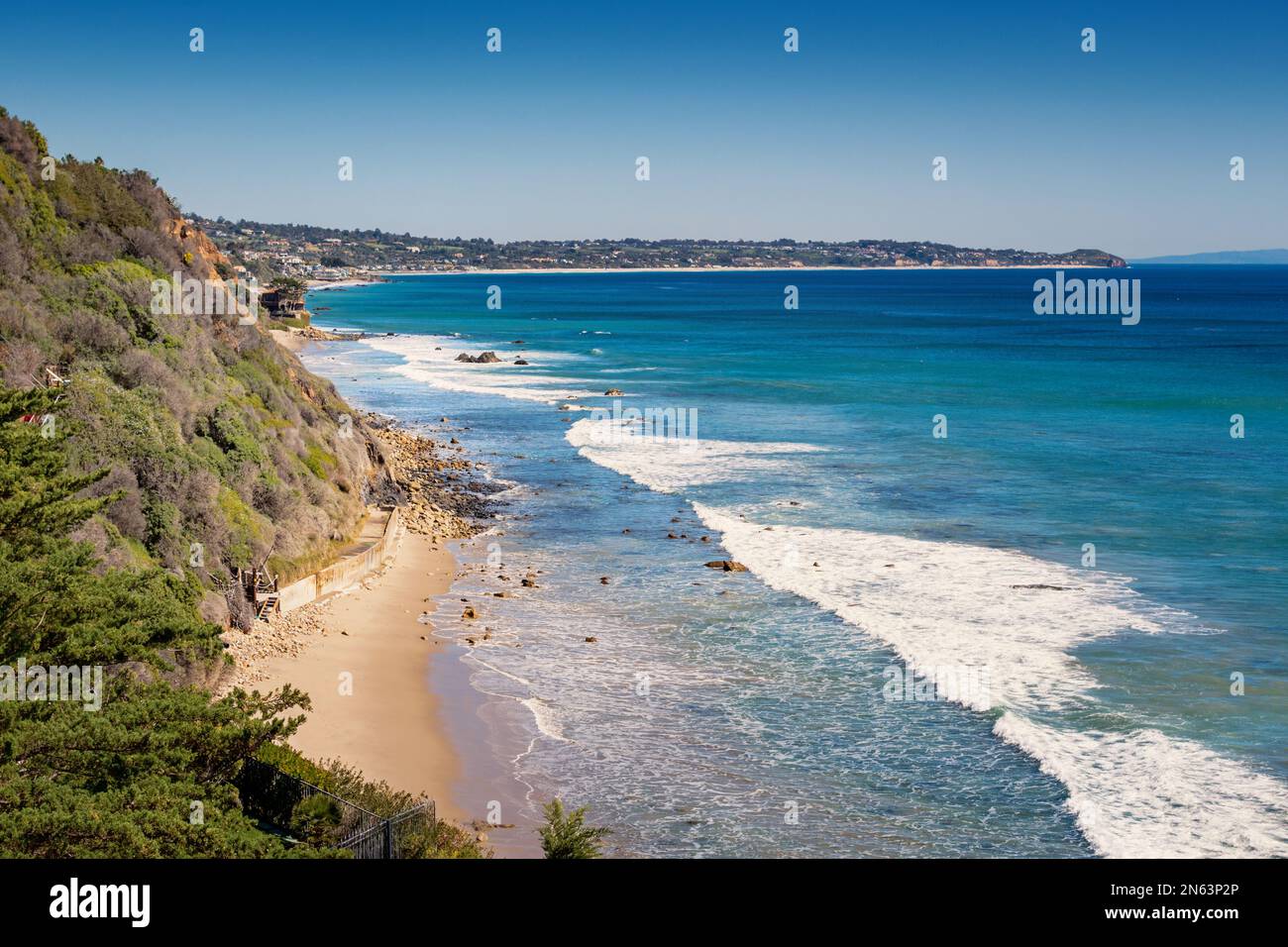 Strand in Malibu, Kalifornien, USA Stockfoto