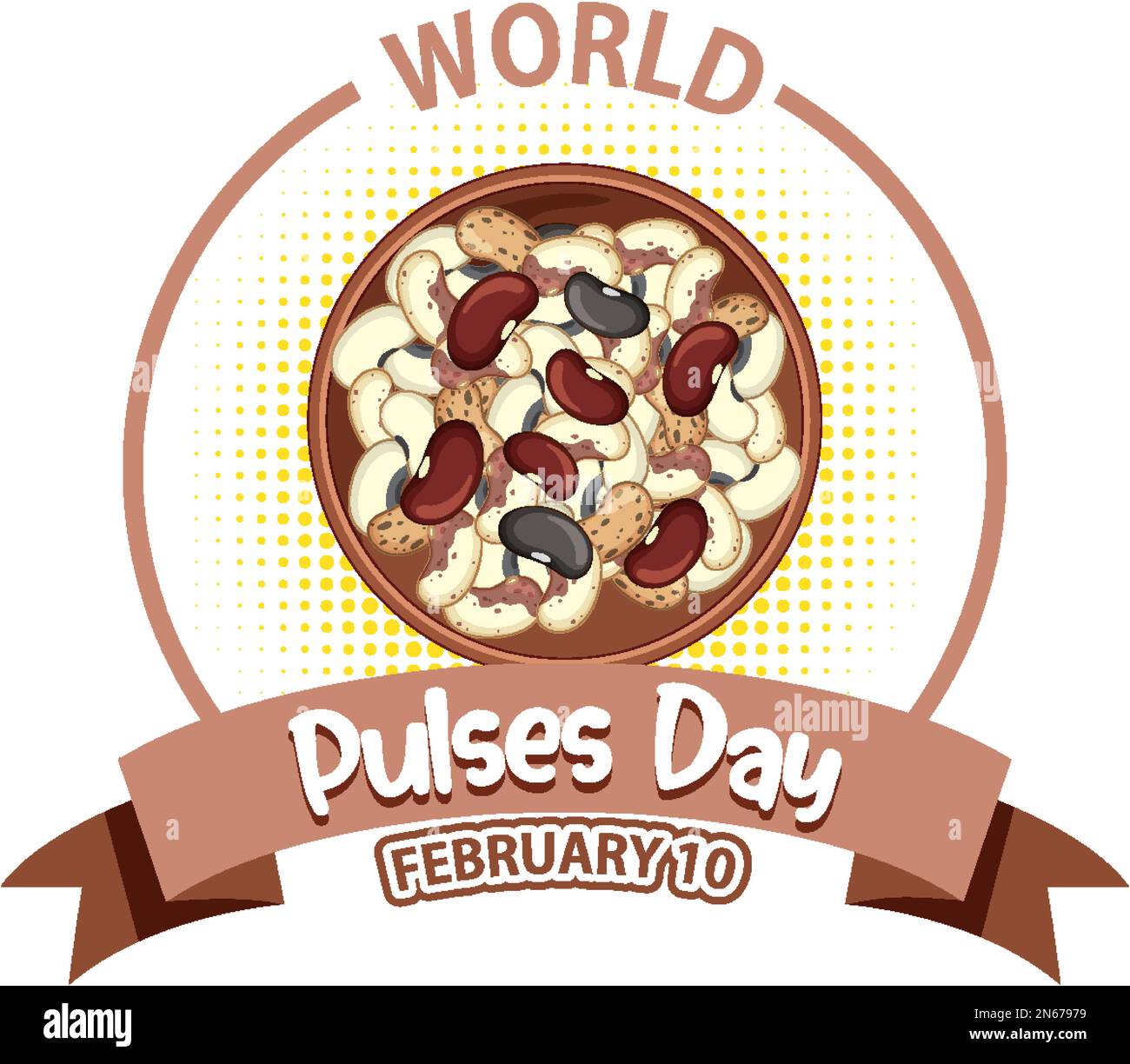 Designabbildung für World Pulses Day Banner Stock Vektor