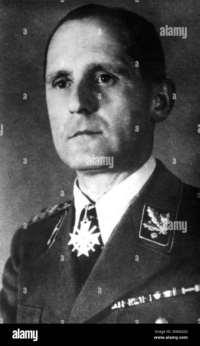 Heinrich Müller, Leiter der Geheimpolizei des Nazistaates, der Gestapo. Stockfoto