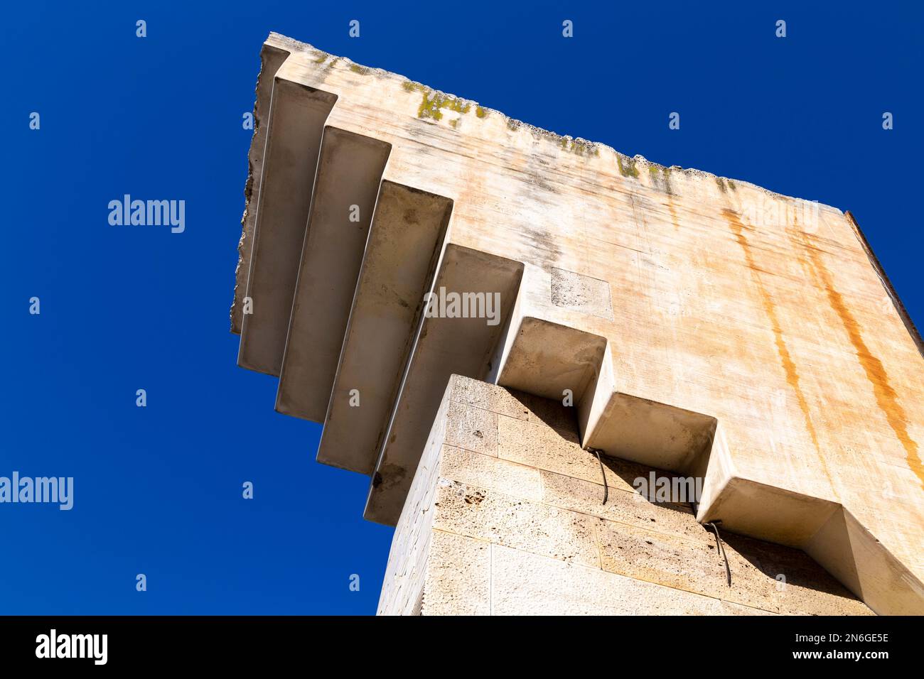 Denkmal für Katalanische politischer Führer Francesc Macià von Bildhauer Josep Maria Subirachs, Plaça de Catalunya, Barcelona, Spanien Stockfoto
