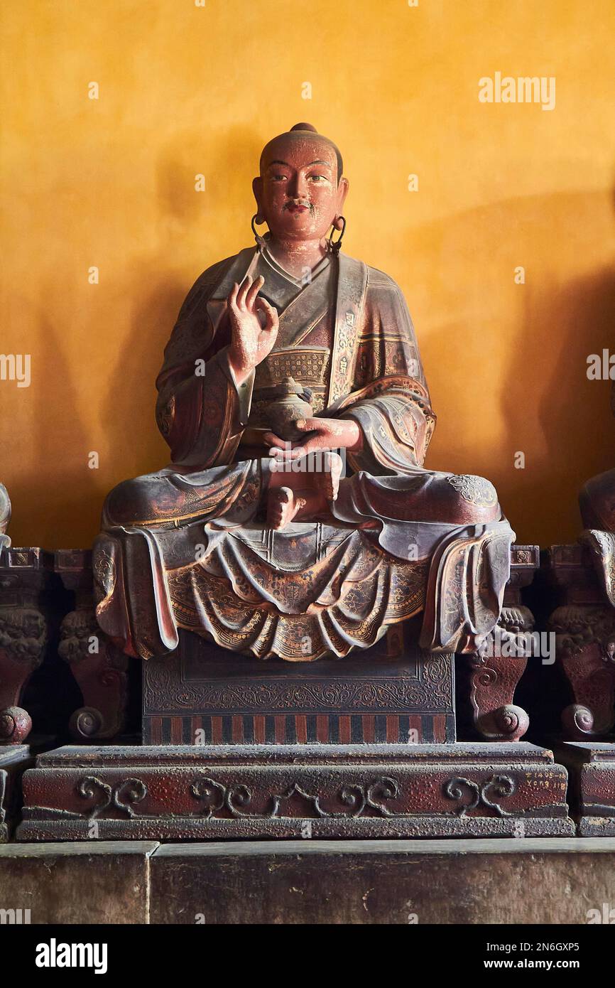 Buddha-Figur im Llama-Tempel, Peking, China Stockfoto