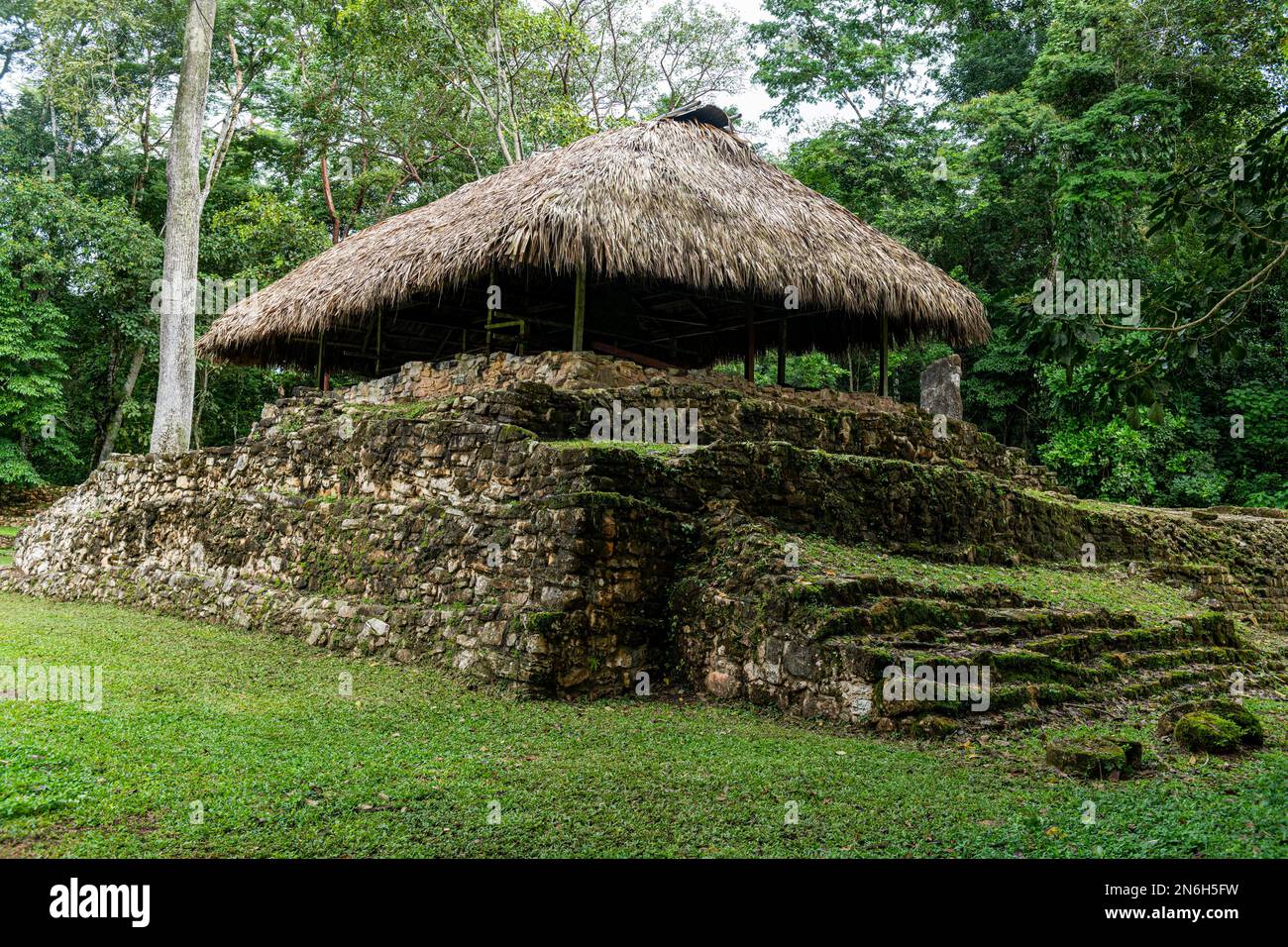 Antike Maya Ausgrabungsstätte Bonampak, Chiapas, Mexiko Stockfoto