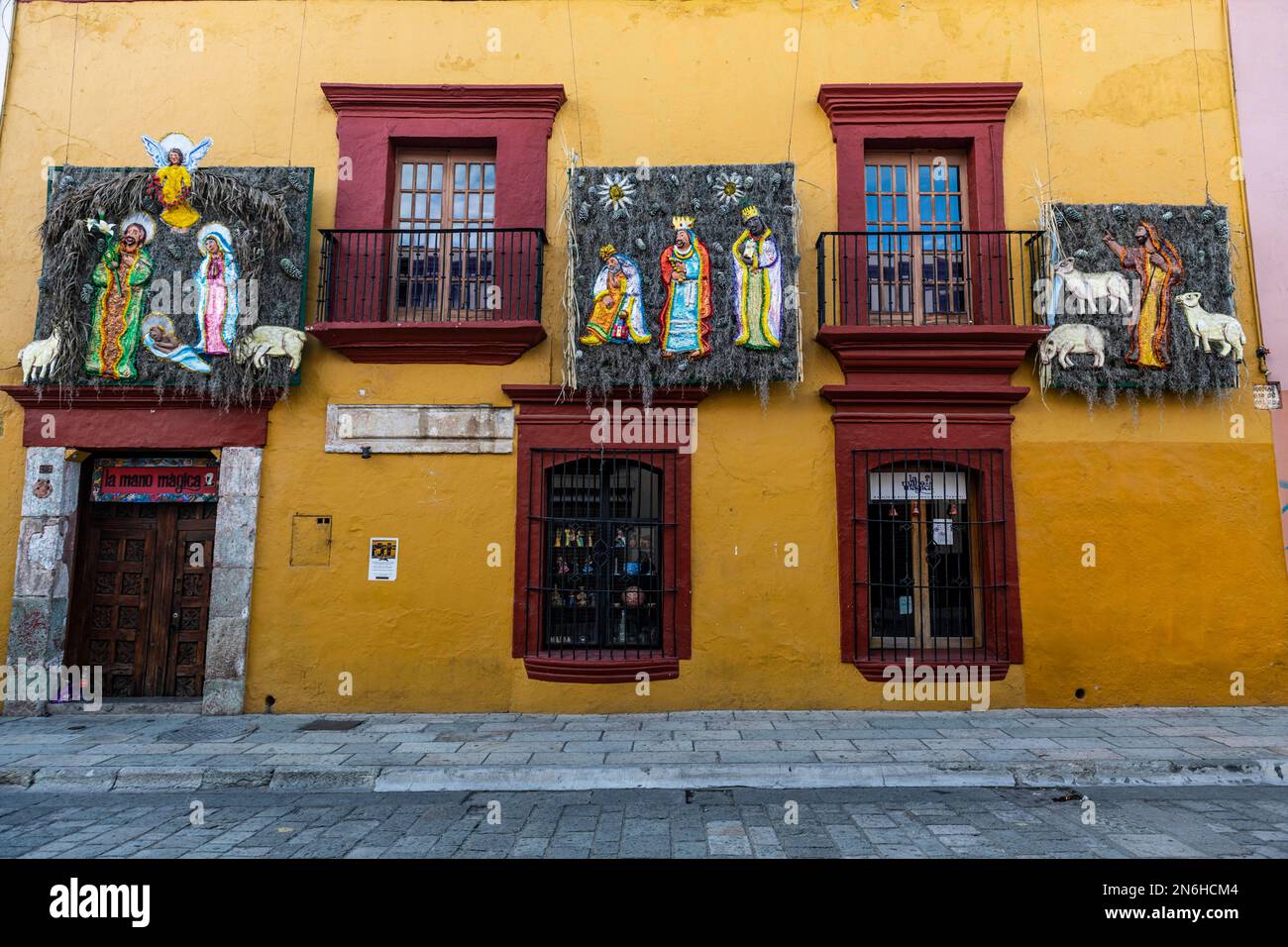 Kolonialhaus, Oaxaca, Mexiko Stockfoto
