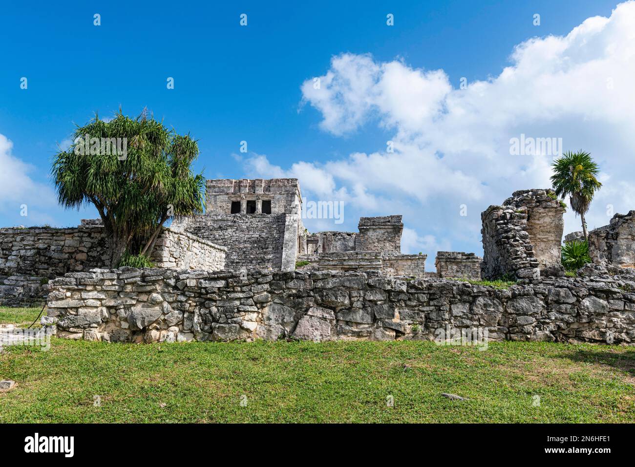 Vorkolumbianische Maya-Stadt Tulum, Quintana Roo, Mexiko Stockfoto