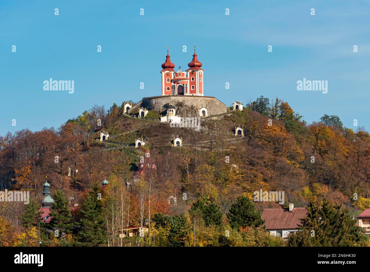 Kalvaria, Calvary Hill, Banska Stiavnica, Slowakei Stockfoto