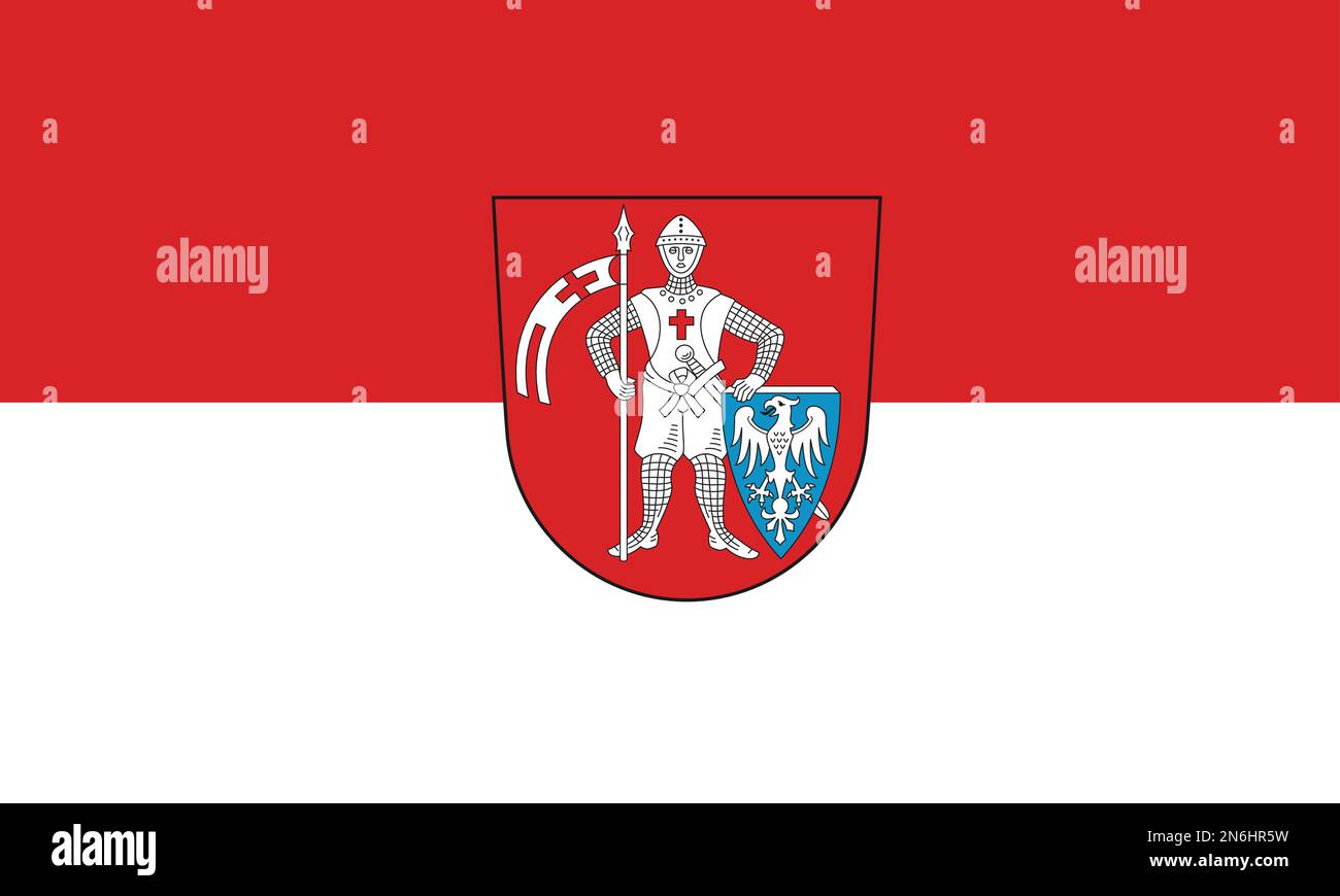 Flagge VON BAMBERG, DEUTSCHLAND Stock Vektor