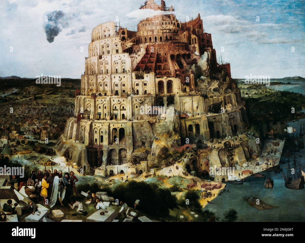 Pieter Bruegel Auch Brueghel Oder Brueghel Elder, Der Turm Von Babel War Gegenstand Von Drei Gemälden Von Pieter Bruegel Elder. Genesis 11:4. Bruegel War Es Stockfoto