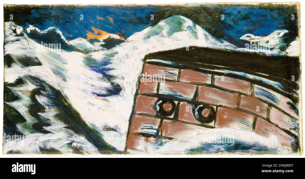 Max Beckmann, die Meeresmauer, Ölgemälde auf Leinwand, 1936 Stockfoto